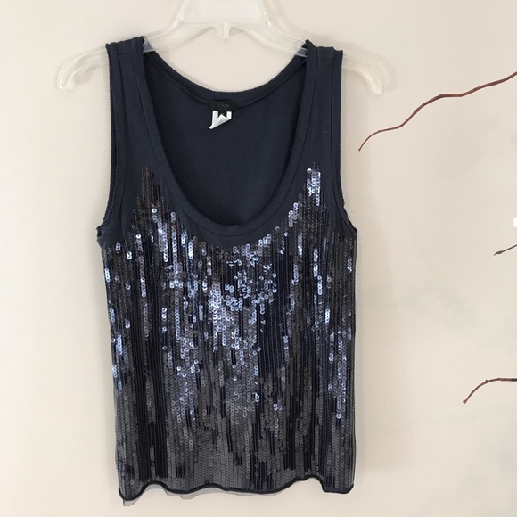 J. Crew Tops - J. Crew Collection Tissue Sequin Panel Tank M